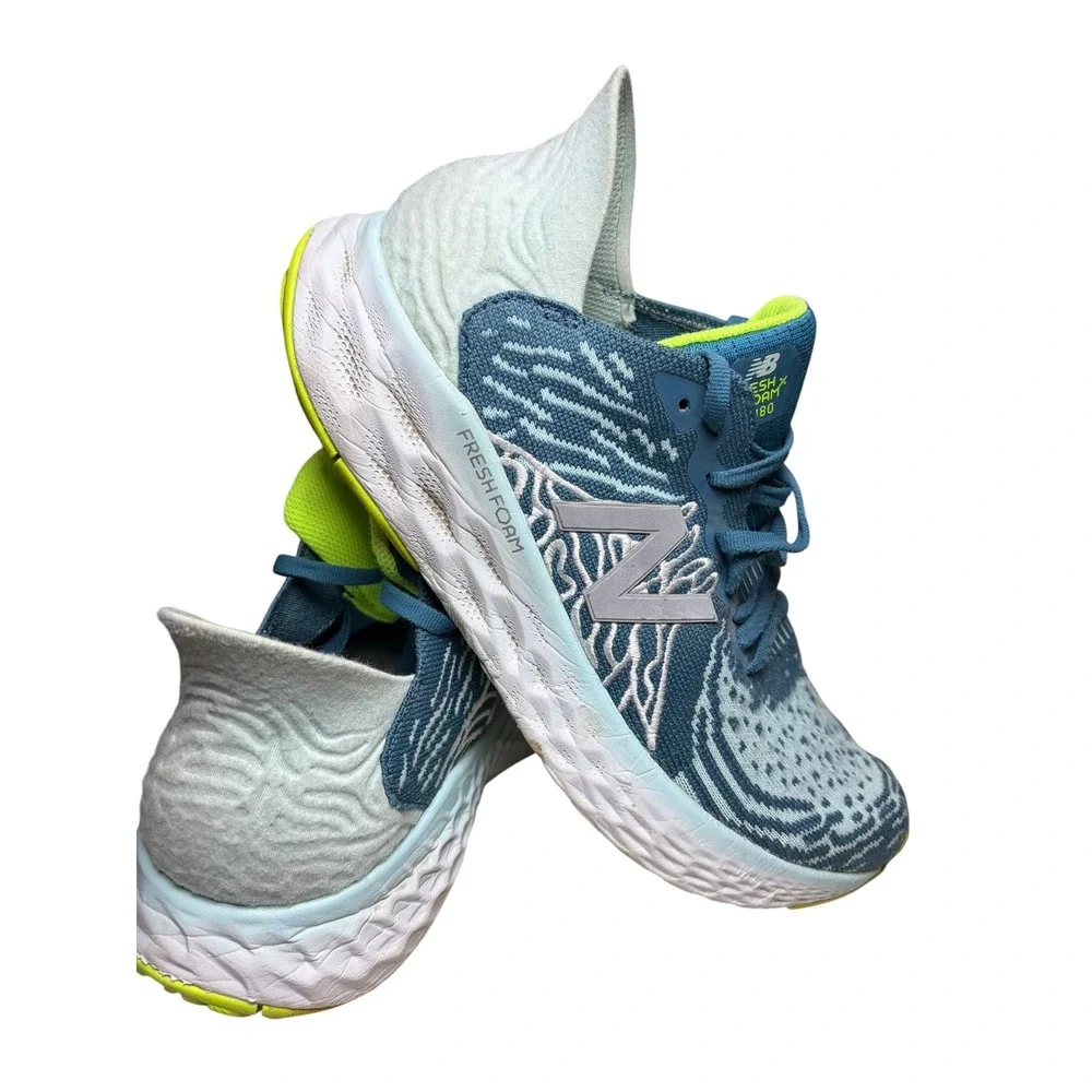 New Balance Fresh Foam 1080 v11 Womens Running Shoes Blue W1080M11 Neon Accent